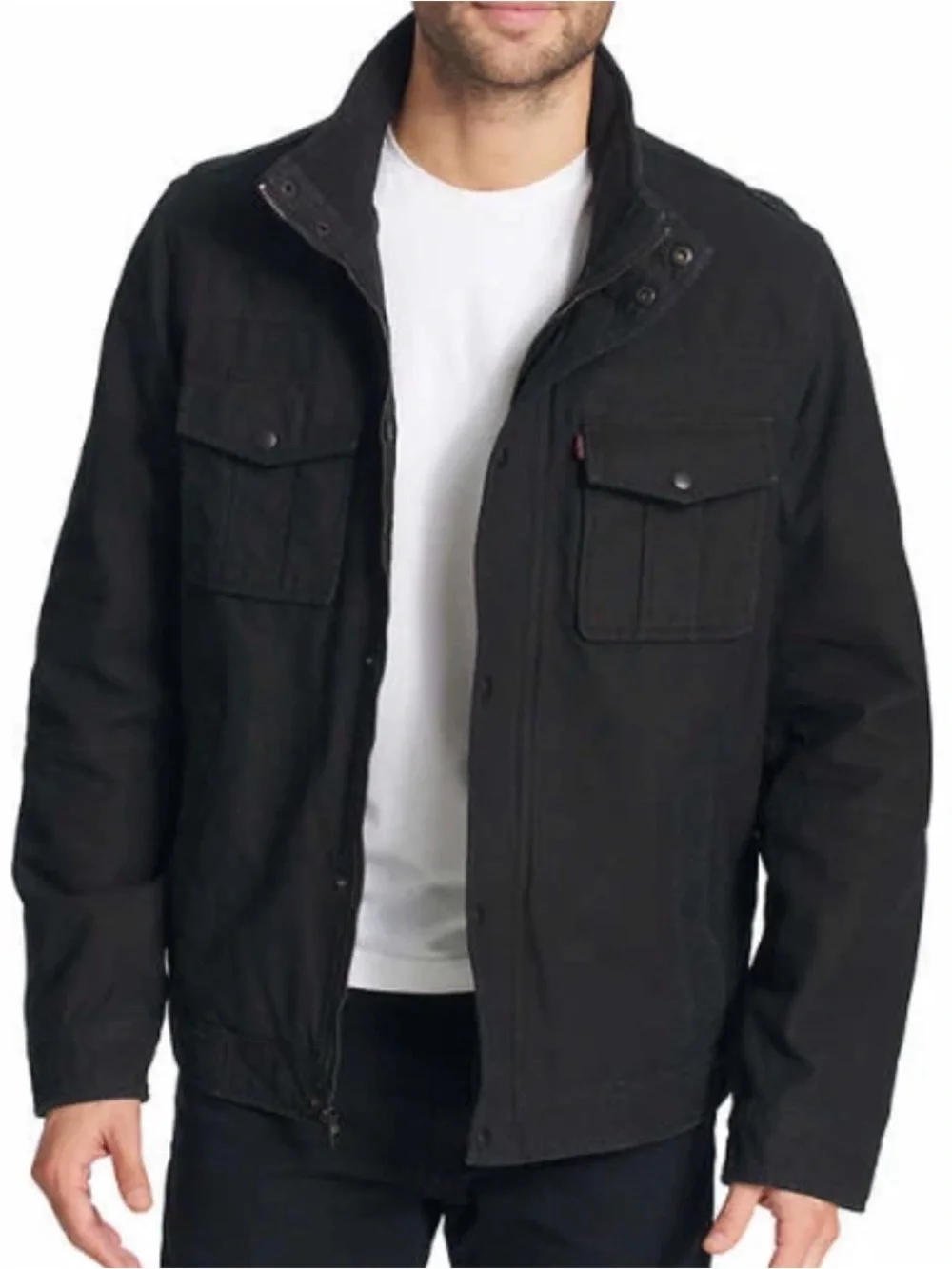 Levi’s Men’s Snap Chest Pocket Jacket Cotton Twill Size M Military Chore Utility